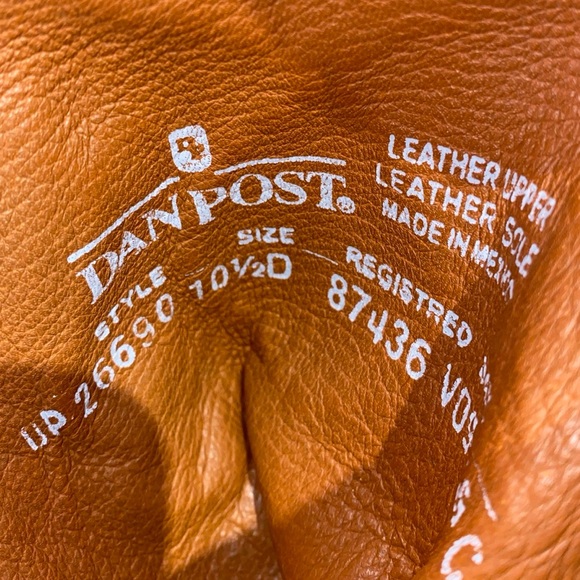 Dan Post Albany Western Cowboy Boots Men’s 10.5 D Tan Beige Leather DP26690 - Picture 3 of 9